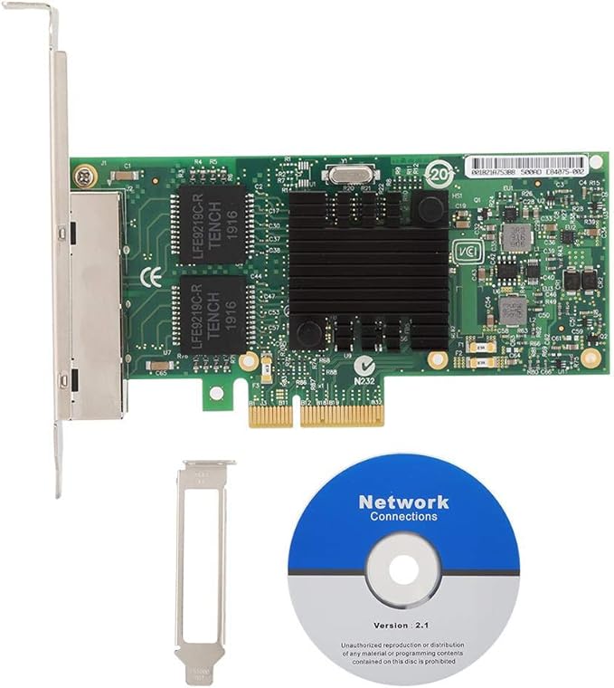 ASHATA 4Port Network Card 2.1 x 4 I340T4 Gigabit Network