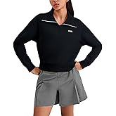 K-SWISS Women's Sweatshirt Quarter Zip Pullover - Workout Sweatshirts for Casual Sport, 2025 Fall Fashion Clothes
