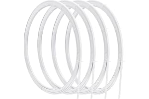 AHANDMAKER 20 Yards White Steel Boning for Sewing Spring Steel Corset Busk Flexible Spiral Metal Boning for Dresses Skirts Co