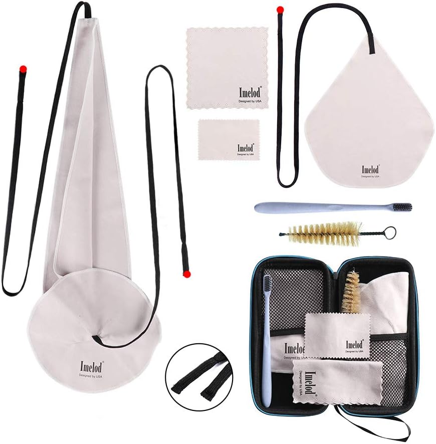 Imelod Saxophone Cleaning kit with Case for Alto Tenor Flute