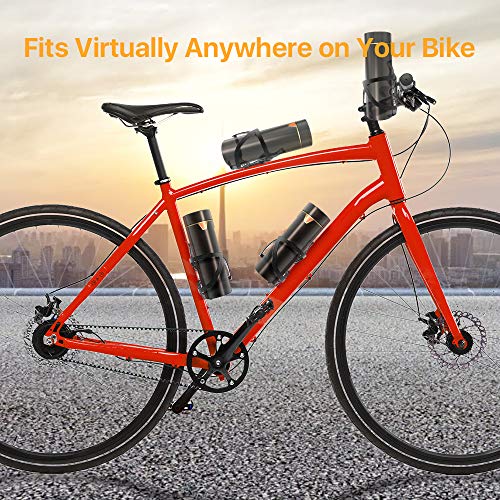 FIREOR Bike Water Bottle Holder, Bicycle Water Bottle Cage Lightweight Aluminum Alloy MTB Cycling Cup Holder Bike Accessories with Handlebar Mount Bracket