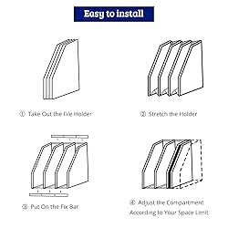SAYEEC Desktop File Magazine Folder Holder 3