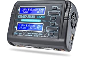 HTRC LiPo Charger Dual RC Charger 1-6S Balance Battery Discharger C240 AC150W DC240W 10A for Li-ion Life NiCd NiMH LiHV PB Smart Batteries