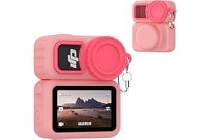 Wonkzon Case for DJI Osmo Nano, Silicone Case Compatible with Airtag, Soft Non-Slip Anti-Scratch Shock-Absorbent Anti-Drop We