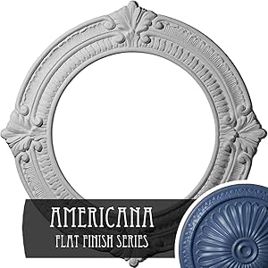 Amazon.com: Ekena Millwork CM13BNAMF Benson Ceiling Medallion, 13 1/8