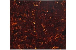 GENERIC Shengsui Blanks Acoustic Guitar Pickguard Material Self Adhesive Scratch Plate Sheet Dark Tortoise