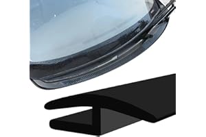 LLII 1.7M/ 5.6Ft Windshield Cowl Molding Rubber Seal Trim Strip, Weather Sealed Stripping Seal Strips, Black Window Door Sunroof Seal for Car/Truck/SUV Front Rear Windshield(H-Shape)