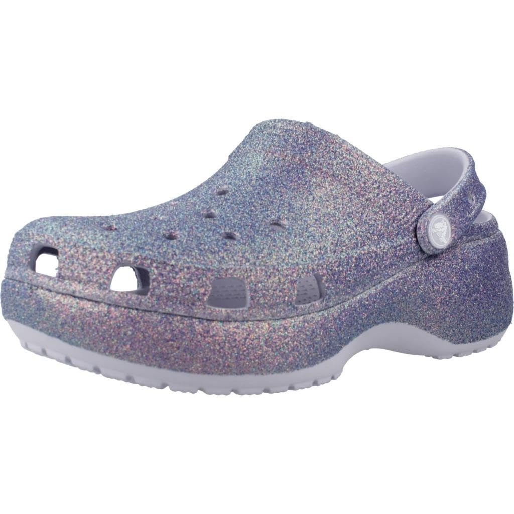 Crocs Women's Classic Platform Glitter Clog, Purple Moon, 11 Image