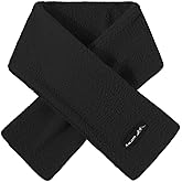 Hymeiluely Polar Fleece Short Neck Scarf for men for Winter Cold Weather Quick Wear Neck Warmer for Women