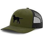 Richardson Mesh Cap Hat Embroidered Black Labrador Retriever Lab Embroidery Trucker Hats for Men & Women