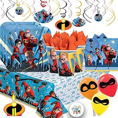 Amazon Com Incredibles 2 Mega Deluxe Party Supply Pack With