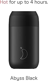 Chilly's Series 2 Coffee Cup Abyss Black 340ml Double Walled Stainless view 3