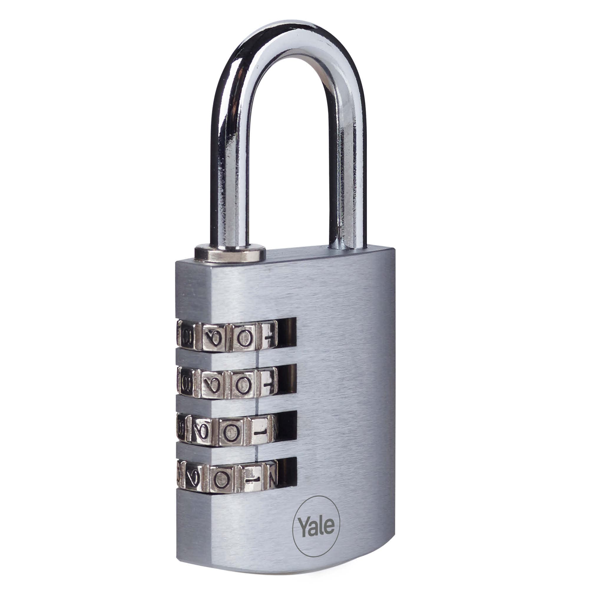 Yale Y151B/40/130/1 Standard Protection Chrome Combination Padlock 40 mm Steel Shackle Combination Lock — image 1