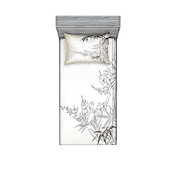 Lunarable East Fitted Sheet & Pillow Sham