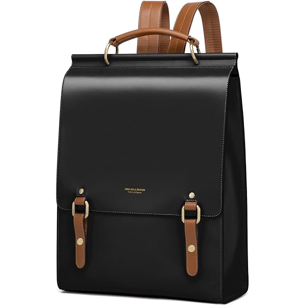 Amazon.com: ECOSUSI Laptop Backpack for Women PU Leather