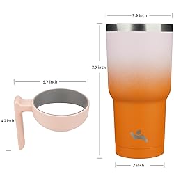 Konokyo 30 oz Tumbler with Handle and 2 Straw 2