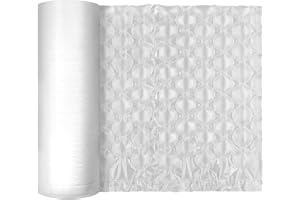 RHBLME 15.6 Inch x 984 Feet Recycled Bubble Shipping Wrap Roll, 300M Long Air Cushion Packing Bubble Wrap for Moving, Packing