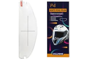 vicpricme Universal Motorcycle Full Face Helmet Shield Anti-Fog Sticker, Thin Clear Face Shield Lens Anti-Fog Waterproof Sticker For Most Motorcycle Helmets