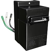 Solus SCO-930 120V Grounded Outdoor Convenience Outlet with Rain Shield, Tamper-Resistant, ETL Listed, Weatherproof Cover &ndash; for Lamp Posts &amp; Poles &ndash; (Single Pack)