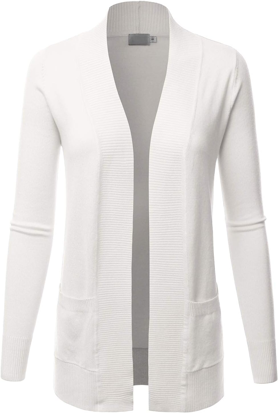 LALABEEWomen's Open Front Pockets Knit Long Sleeve Sweater Cardigan(S~3XL)