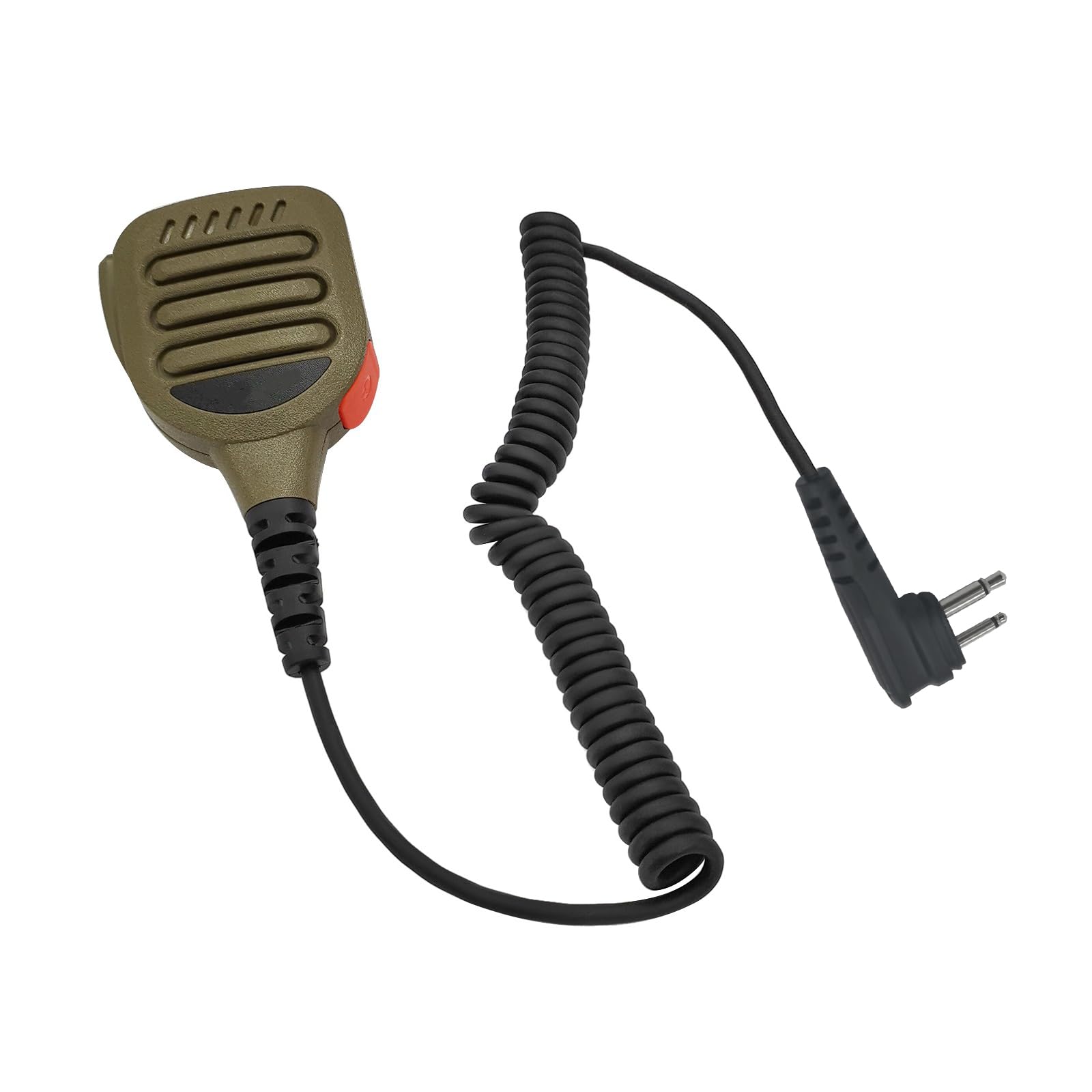 Photo 1 of HELETUL M1 Connector Shoulder Mic Hands Free Speaker Microphone with Ptt 3.5 Jack for Motorola Mag One 2 Pin Radios CLS 1410 1110 RDU(Color Tan,IP65 Waterproof)
