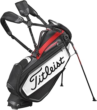Amazon Titleist タイトリスト キャディーバッグ スタッフ スタンドバッグ スタンドバッグ 46インチ対応 メンズ Tb7sxsf Bkrd 黒赤 9 5 クラブの長さ対応 46インチ タイトリスト Titleist メンズキャディバッグ