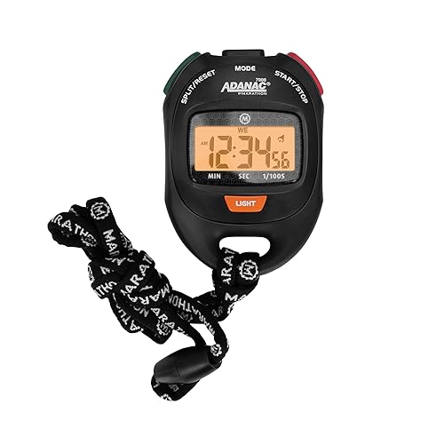 Marathon Adanac 7000 Digital Stopwatch Timer, Black High