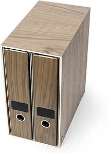 2 archivadores de madera con caja: Amazon.es: Oficina y papelería
