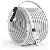 16 Feet Link Cable for Quest 3S,VR Cable Compatible with Meta Quest 3S/Quest 3/Oculus Quest 2/Pico 4 Accessories and PC/Steam VR,16FT USB 3.0 to USB C Link Cable High Speed Data Transfer Link Cord