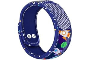 PARAKITO PARA'KITO Bug & Mosquito Bracelets for Kids | Mosquito Spray Alternative | Waterproof, Outdoor Insect Wristband w/Natural Essential Oils | Hiking, Trekking & Camping Accessories (Space)