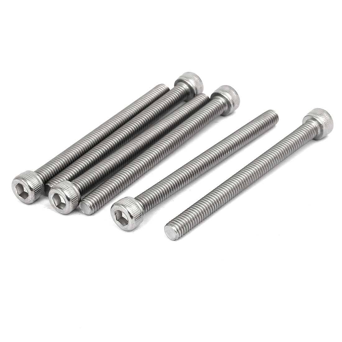 Uxcell M6 x 70mm Thread 304 Stainless Steel Hex Socket Head Cap Screw Bolt DIN912 6pcs