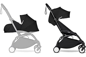 BABYZEN YOYO2 Stroller & 0+ Newborn Pack - Includes Black Frame, Black 6+ Color Pack & Black 0+ Newborn Pack - Suitable for Children Up to 48.5 Pounds