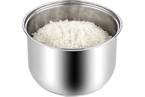 Rice Cooker Replacement Pot, Compatible with Aroma ARC-150SB & ARC-5200SB, Stainless Steel Non-Stick Inner Pot, Durable Desig