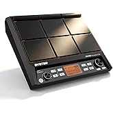 PD705 Percussion Sample Multipad, Electric Drum Pad for Drummers | With 9 Velocity Sensitive Pads, 592 Sounds, Built-in Effecter, Looper, Support USB/MIDI In Out/AUX, 8 External Trigger Inputs