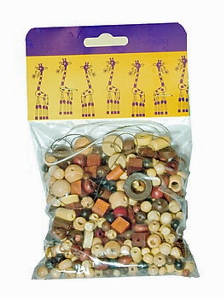 DETOA 12389/S – mix beads 100g, Natural Brown
