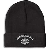 Custom Beanies for Men Paramedic A Skull Cap Winter Hats for Women Acrylic One Size
