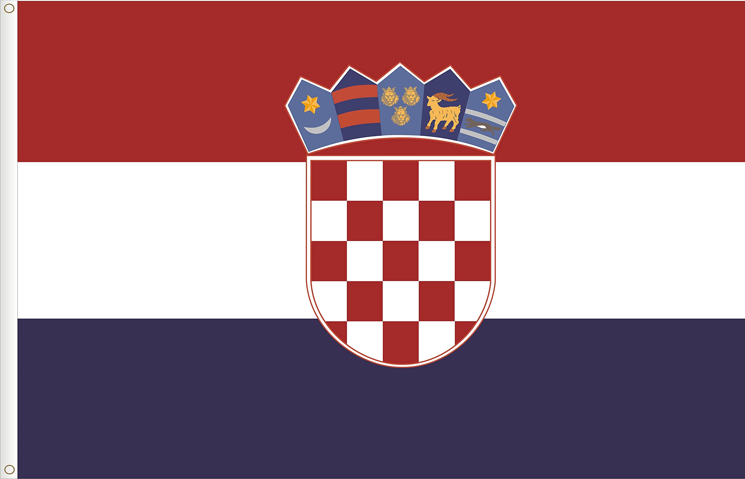 FLAG OF CROATIA. STANDARD RAW QUALITY. SIZE 150X90