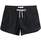 Maamgic Women's 3.5" Quick Dry Swim Shorts - Stretch Vintage Bathing Suit With Pockets