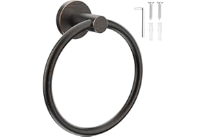 SetSail Towel Holder for Bathroom Wall Screw-in Towel Ring Stainless Steel Hand Towel Holder Heavy Duty Towel Hanger for Bath
