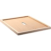 DoubleFill 10 Frame Beehive Inner Cover for Hive Box Cover with Feeding Hole Bee Hive Wooden Insulation Ventilation Inner Cover Inside Cover for Beekeeping Tool