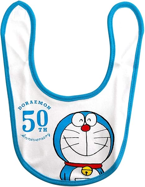 Amazon スモール プラネット ドラえもん 50周年 ベビービブ スマイル Shdrf1040 アニメ 萌えグッズ 通販