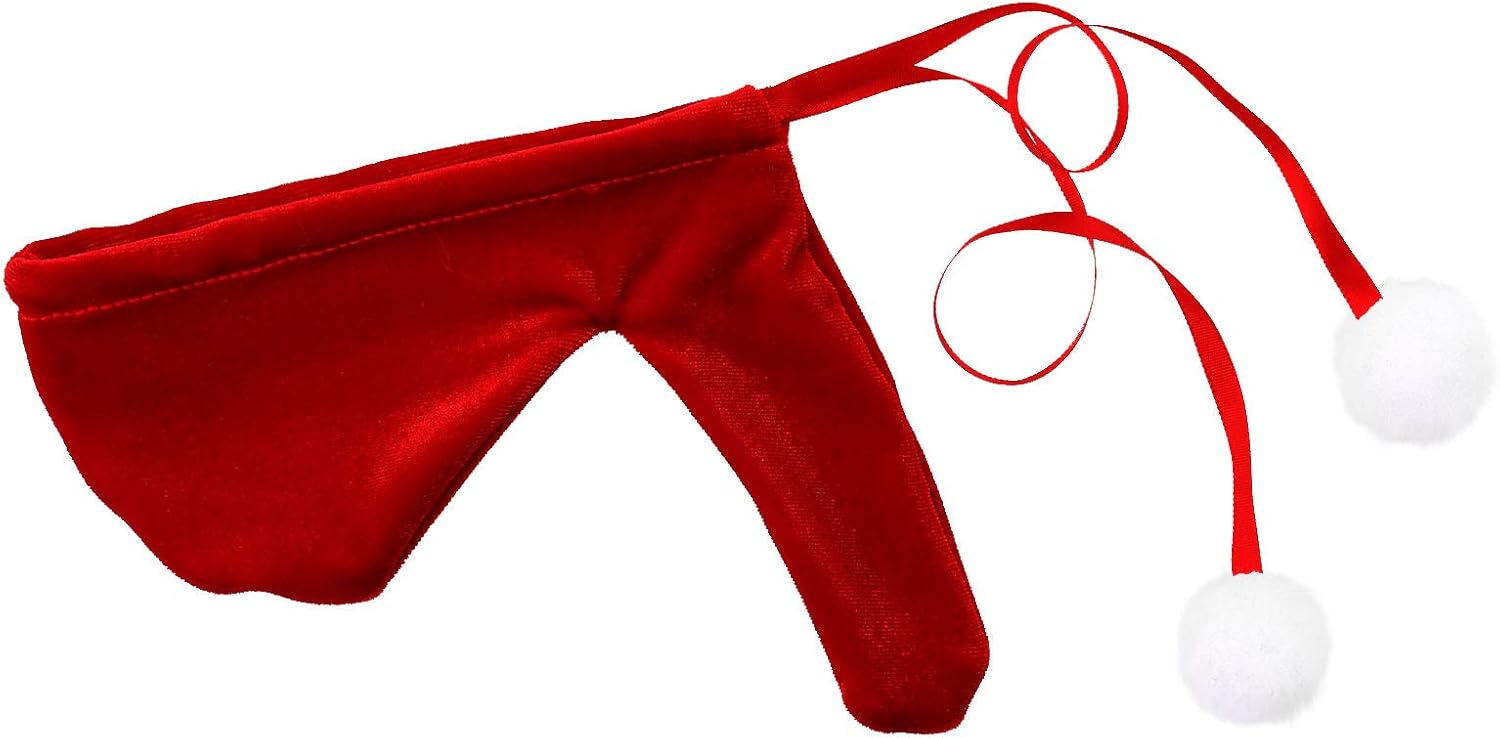 dPois Herren CString Mini Slip Bulge Pouch Weihnachten Unterhose