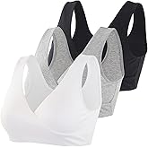 Topwhere Women's Cotton Wireless Sleep Bra for Nursing and Maternity
