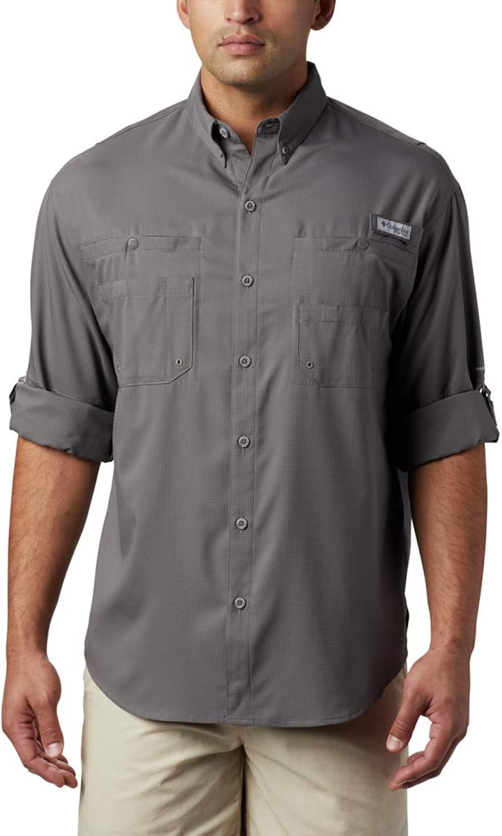 Columbia Mens PFG Tamiami Ii Long Sleeve Shirt UPF: Clothing