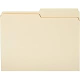 Amazon Basics File Folders - 1/2 Tab, Manila, Letter Size, 36-Pack