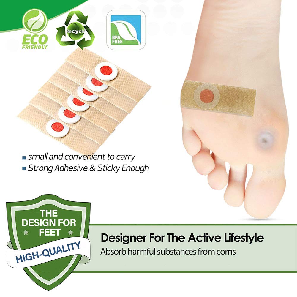 42 Pads Corn Removers for Feet-Corn Remover Pads-Toe Corn and Callus Removal- Corn Treatment Pads-Relieve Foot Pain : Beauty