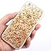 BAISRKE iPhone 6 Case, iPhone 6s Spark Glitter Case Shine Stars Clear Transparent Soft Gel TPU Back Cover for iPhone 6 6S - Rose Gold
