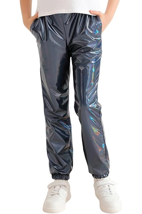 No Boundaries High Rise Metallic Cargo Pants, 30.5" Inseam, Women's