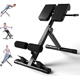 SIRHOME Roman Chair, Adjustable Hyperextension Bench for Men &amp; Women | Multifunctional Fitness Chair for Hip, Exceptional for Glute, Core and Lower Back Training,350 lbs Weight Capacity