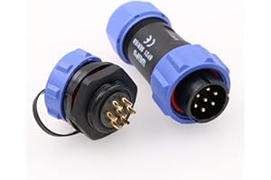 Eonvic Weipu SP21 7 Pin Panel Mount Aviation Plug Socket Waterproof IP68 Connector Cable Industrial Circular Solar Electrical Connector